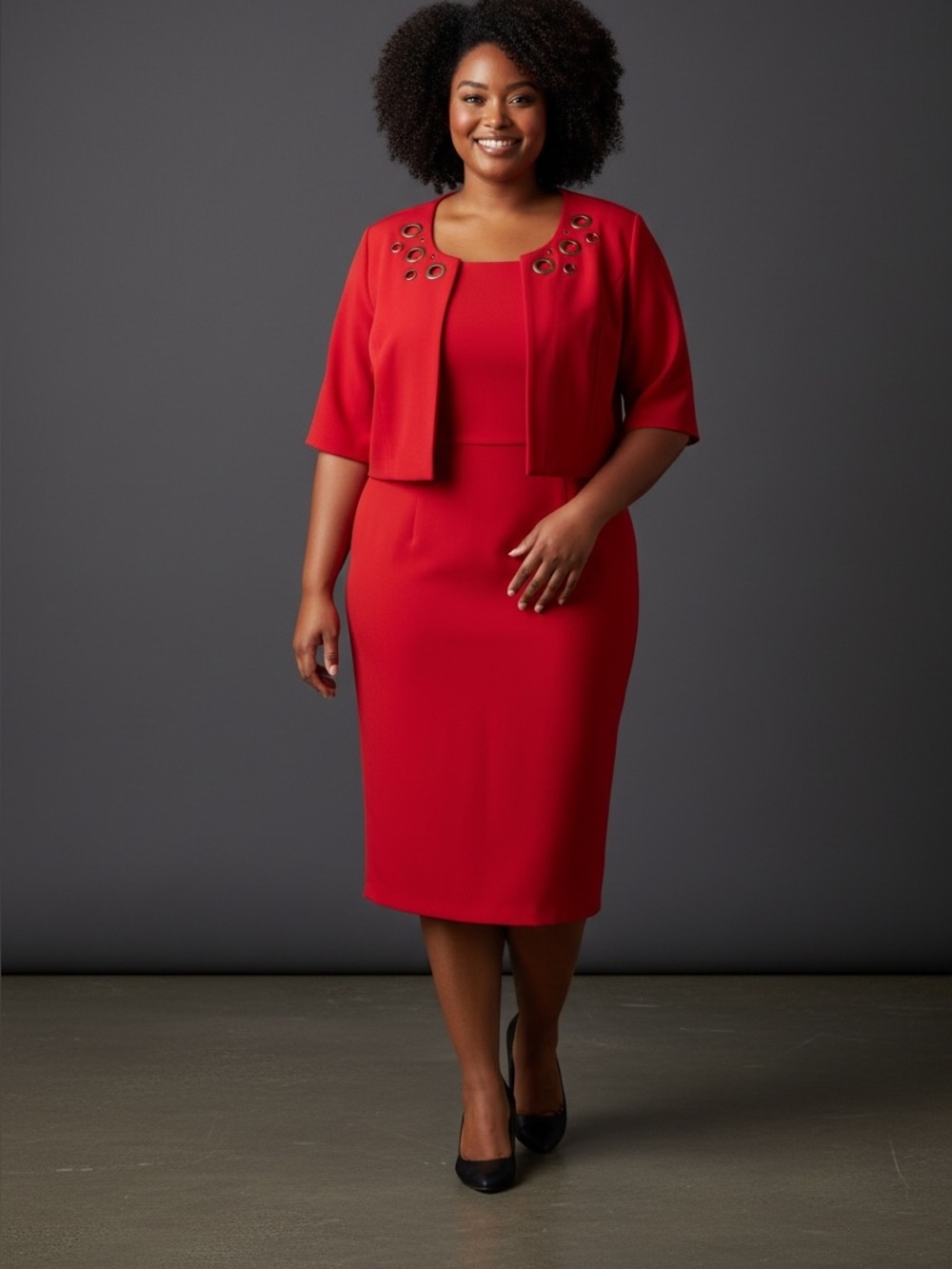 Studio - Elegant red dress